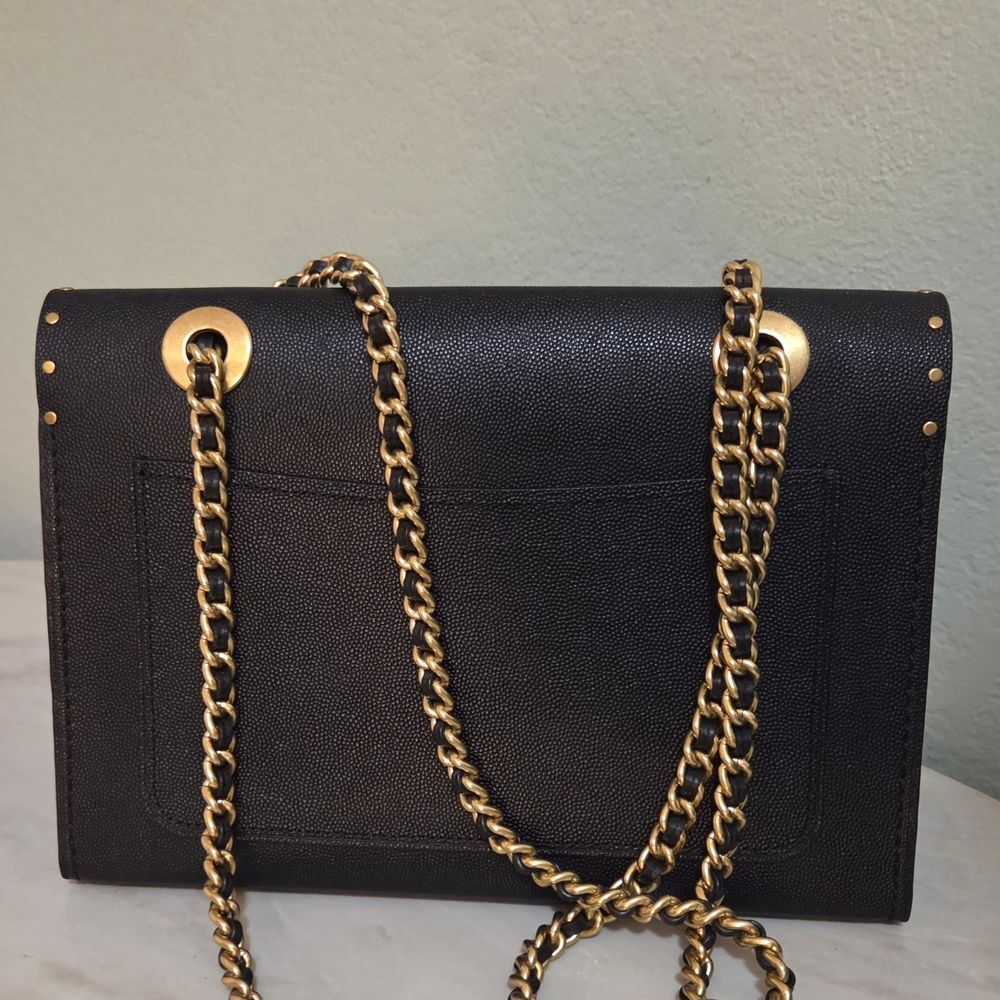 Coach Parker In Signature Leather With Rivets Shoulder Bag Crossbody - Picture 2 of 9